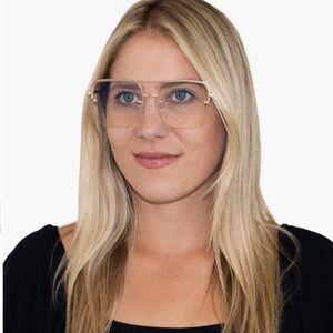 Fifth & Ninth 58mm Sunday Aviator Blue Light Blocking Glasses